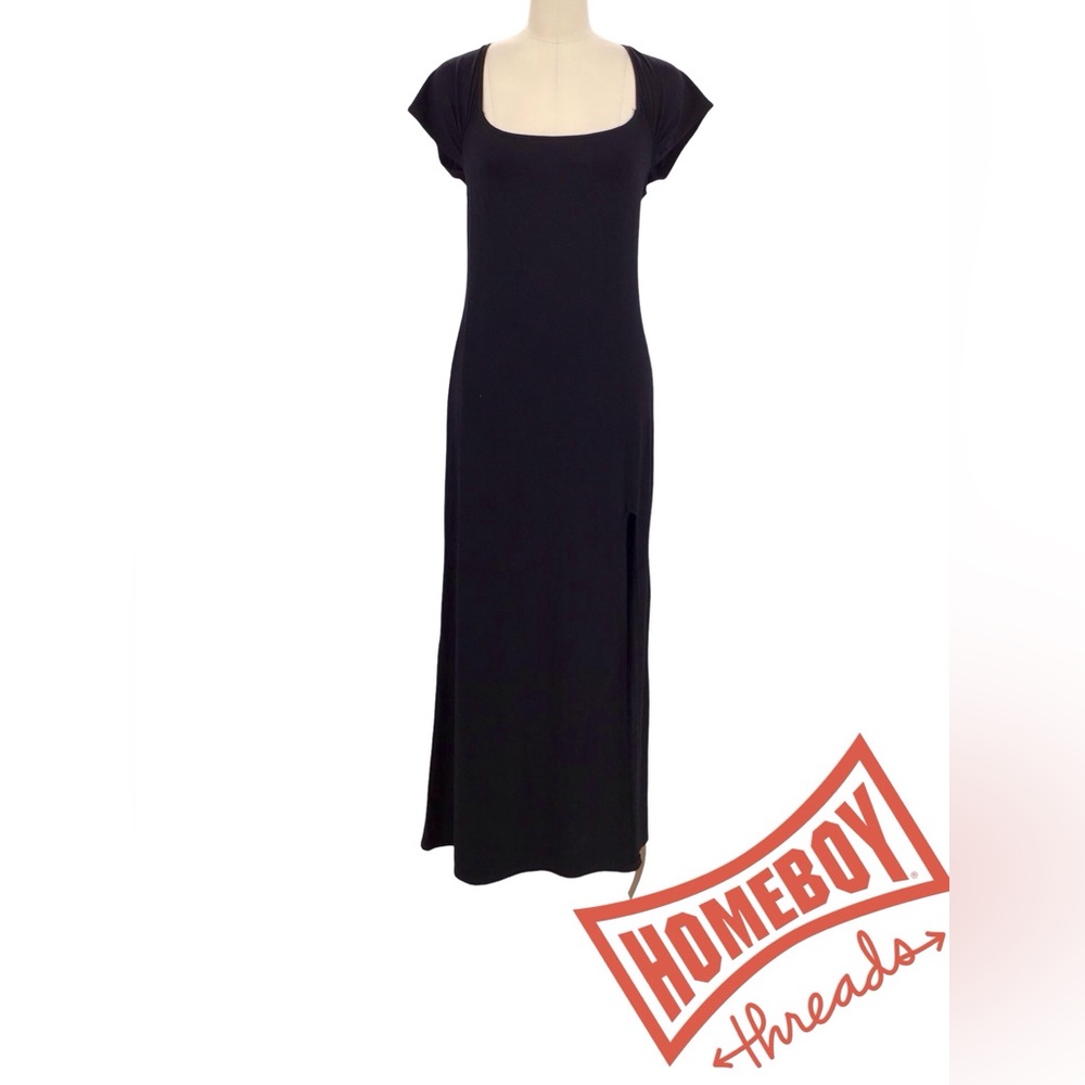 Reformation Elegant Black Maxi Dress Size L - Picture 2 of 10